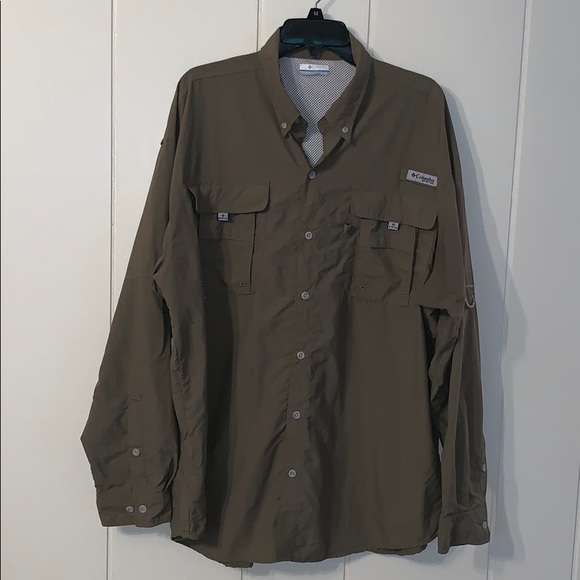Columbia Other - Columbia PFG olive green Omni Shield shirt